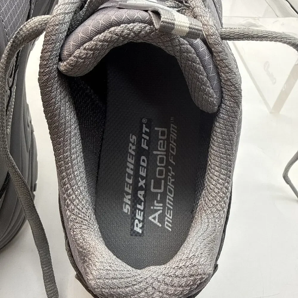 Skechers Trego Reeds Mill Road Shoes Women 9.5Grey Trail Running Sneakers 180118